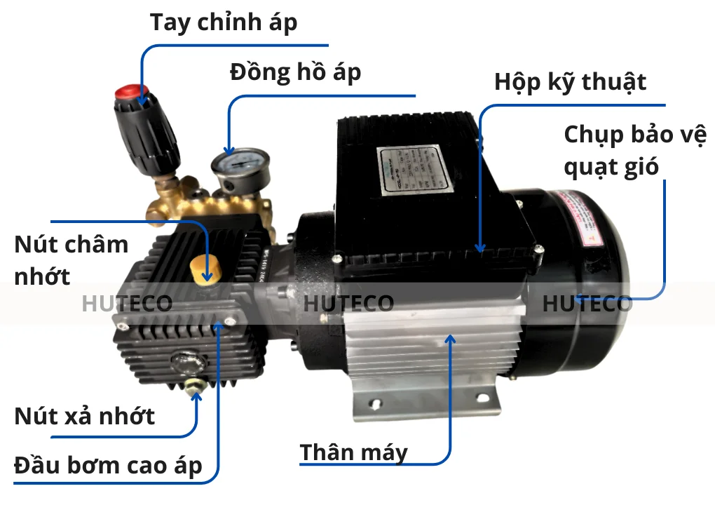 Máy Bơm Phun Sương Cao Áp HP-1150 max 150 béc